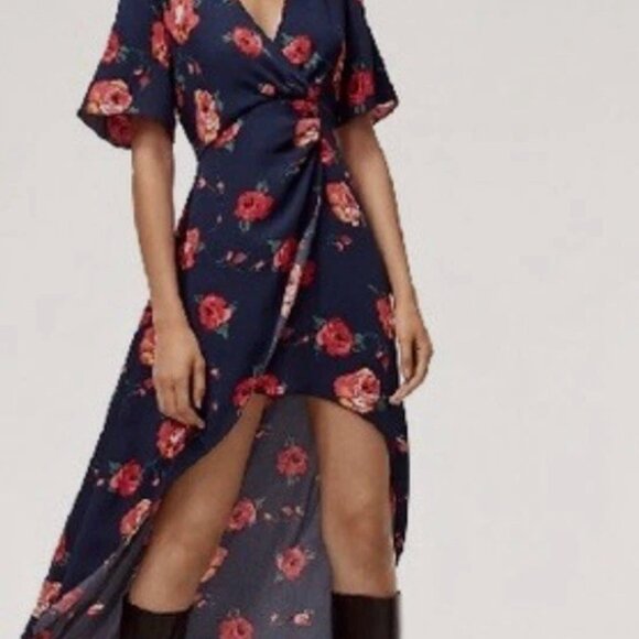 Aritzia Babaton Jedd Floral Dress Size 10 - Picture 4 of 4